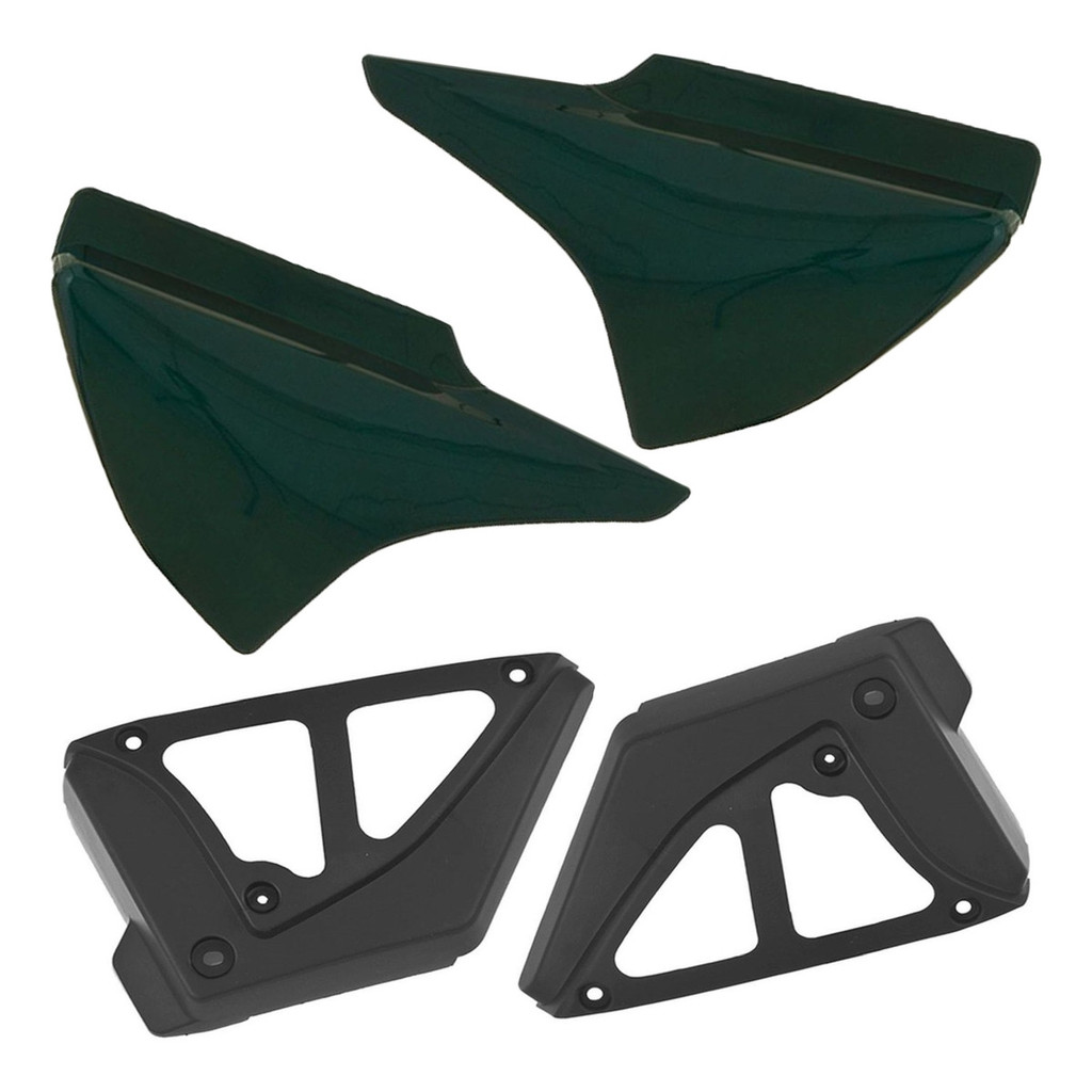 Carenagem Tampa Lateral + Sub Tampa Complemento Titan 150 2004 Verde Pantanal Moto Cg