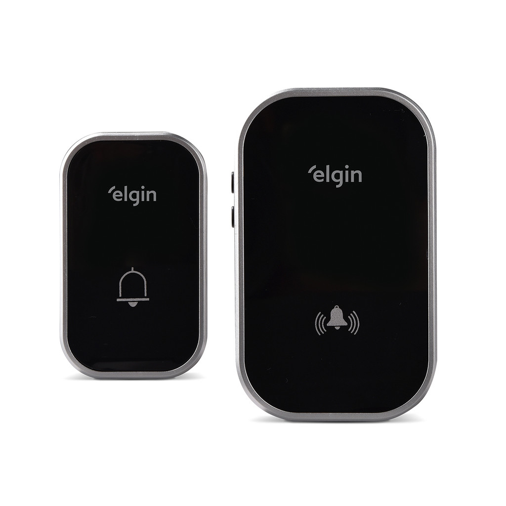 Campainha Sem Fio Elgin Bivolt Alcance 280 Metros Livres Com 36 Toques