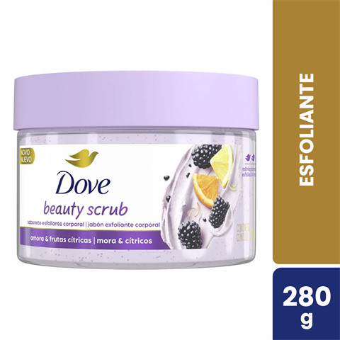 Esfoliante Corporal Dove Beauty Scrub Amora & Frutas Cítricas Com 280g