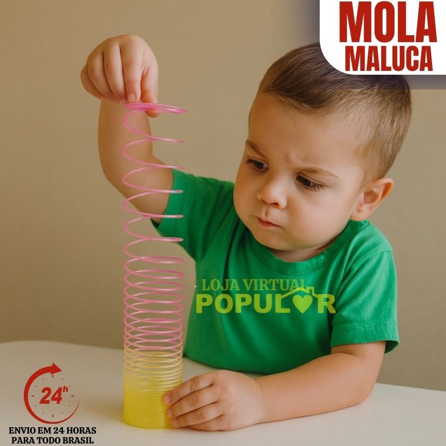 Kit 30/20/5 Mola Maluca Cores Brinquedo Prenda Kit Festa Lembrança Brinquedo Barato plástico Molinha