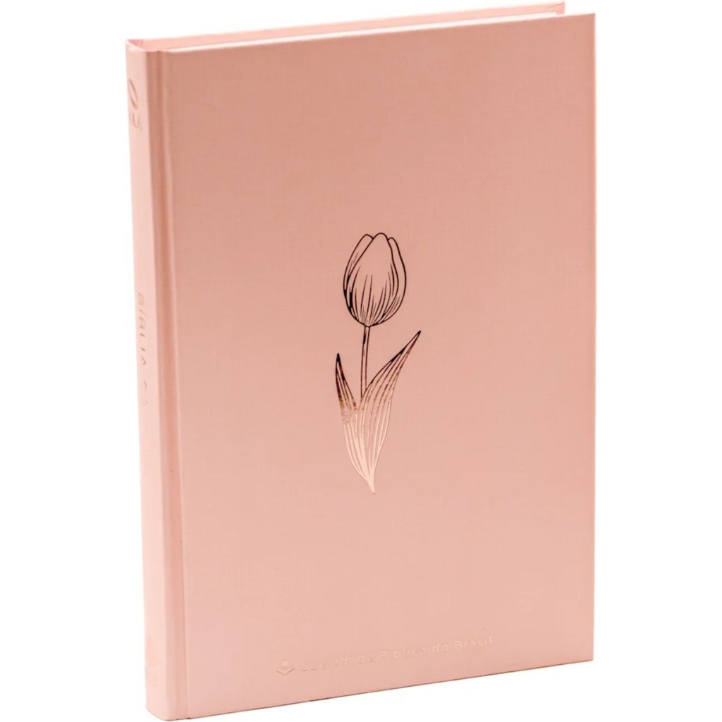 Detalhes do Bíblia Sagrada | NAA | Capa Dura | Floral Rosa