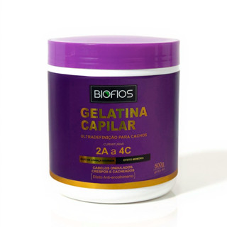 Máscara Gelatina Capilar Ultra Definição para Cachos Biofios Profissional 500g em Oferta na Shopee