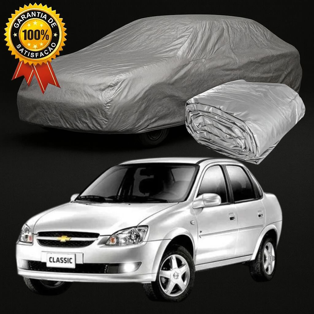 Capa De Cobrir Carro Corsa Sedan Classic C/Forro - 100% Impermeável Protege Sol Chuva Poeira Anti-UV