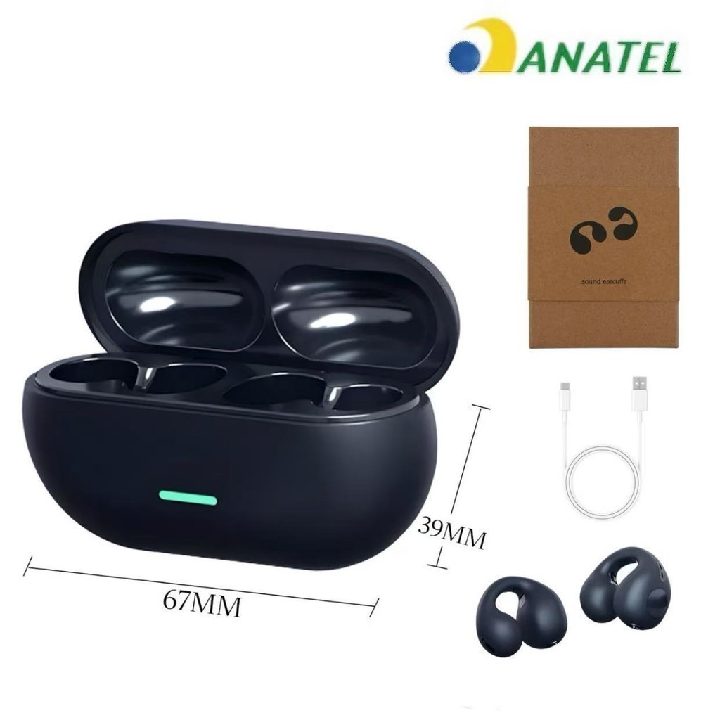 Disponível Fones De Ouvido Sem Fio Bluetooth Ambie 5.0 TWS Sound Earcuffs Condução De Ossos