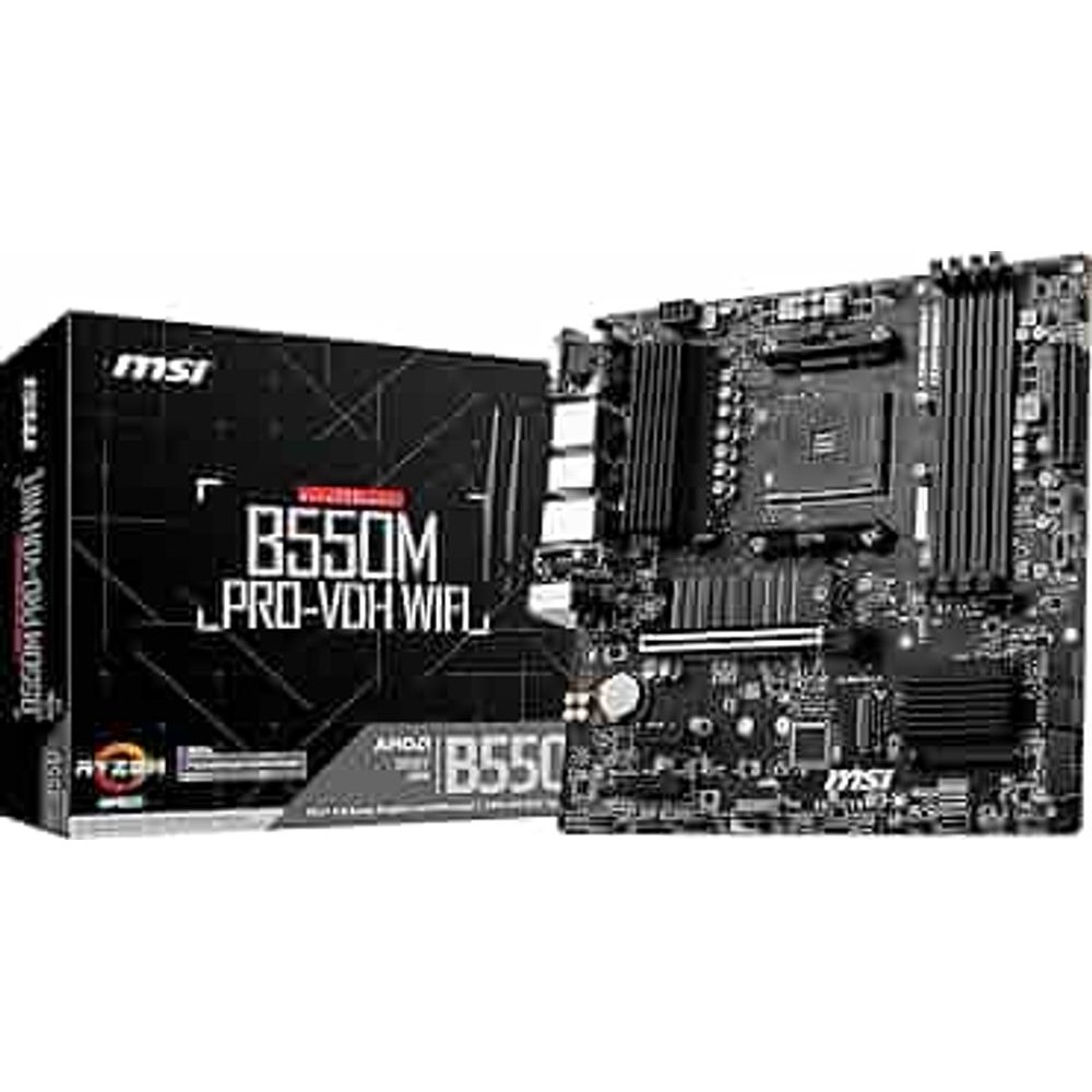 Placa Mãe MSI B550M PRO-VDH WIFI AM4/4xDDR4/HDMI/DisplayPort, VGA, M.2, USB 3.2