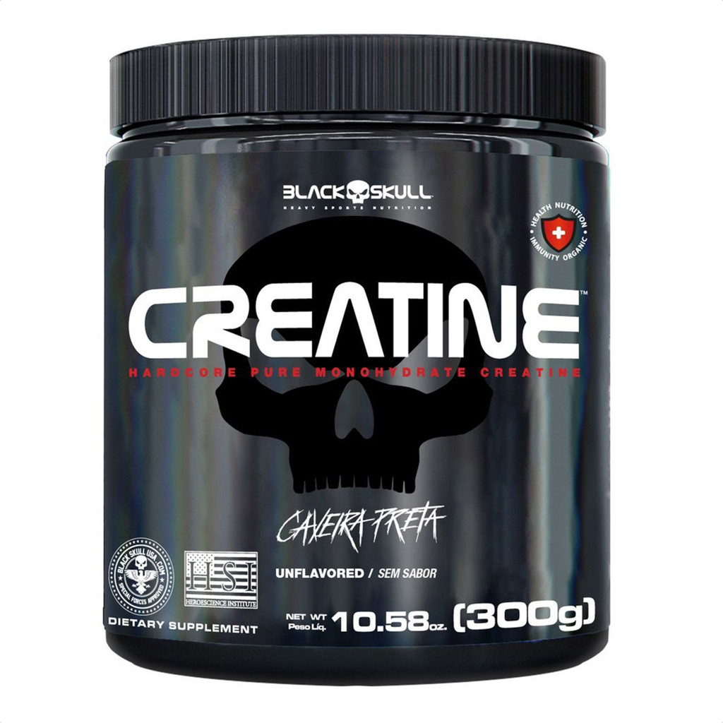 Creatina 100% Black Skull Monohidratada - 300g