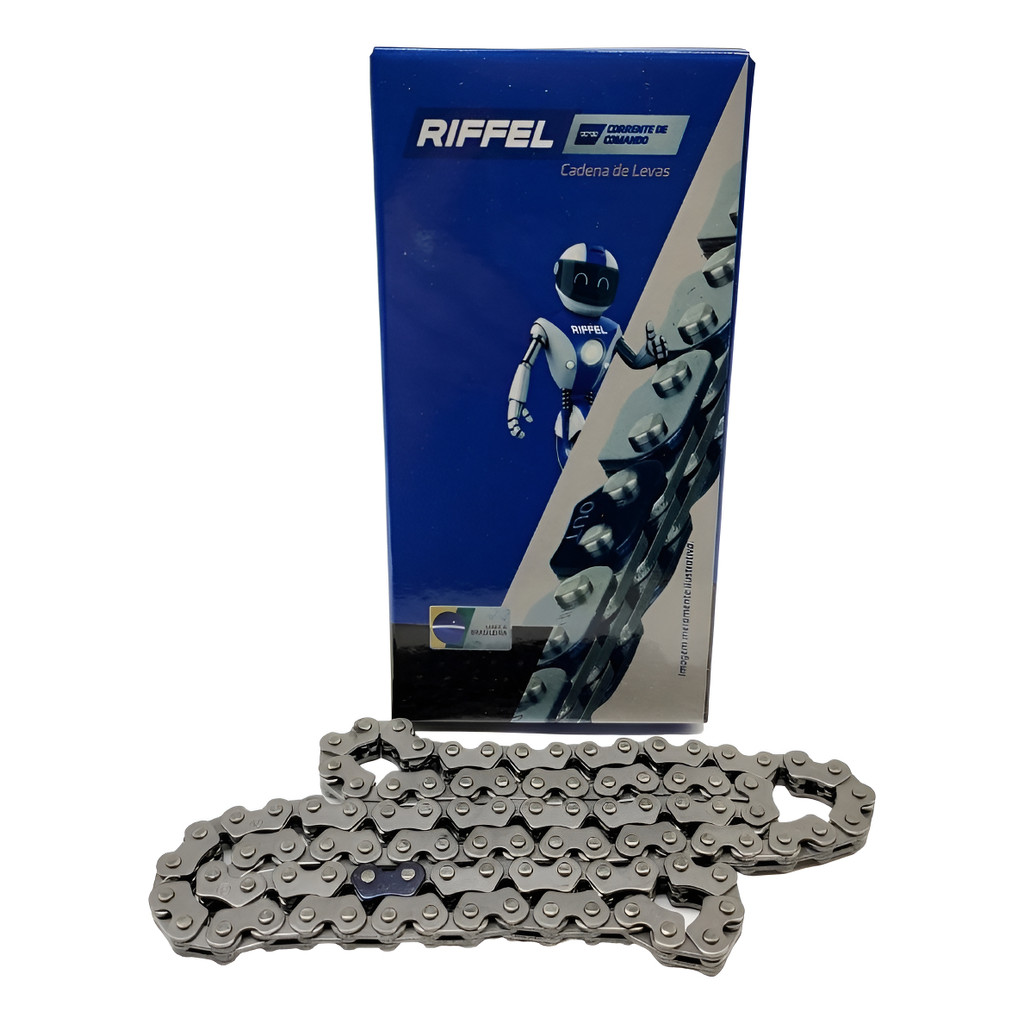 Corrente Comando Riffel 94 Elos Honda Fan Titan Bros 125 150 em Oferta na Shopee