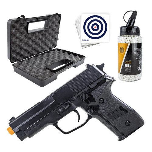Pistola Airsoft P226 2124 + Combo completo - Vigor