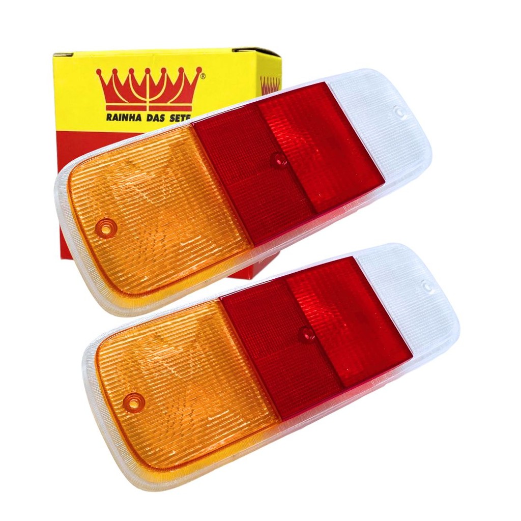 Par Lente Lanterna Traseira Para Kombi Clipper Lanterna Tricolor Kombi Clipper