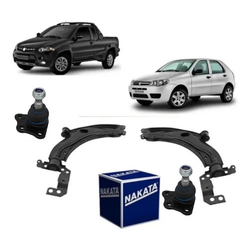 Kit Bandeja E Pivo Dianteiro Palio Strada Nakata Motor Fire