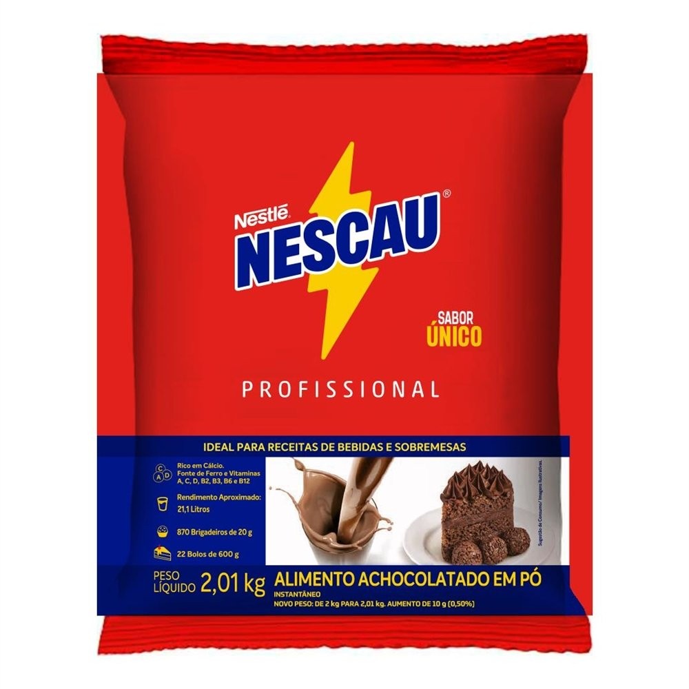 Imagem Achocolatado Nescau Profissional Sache 2,01kg