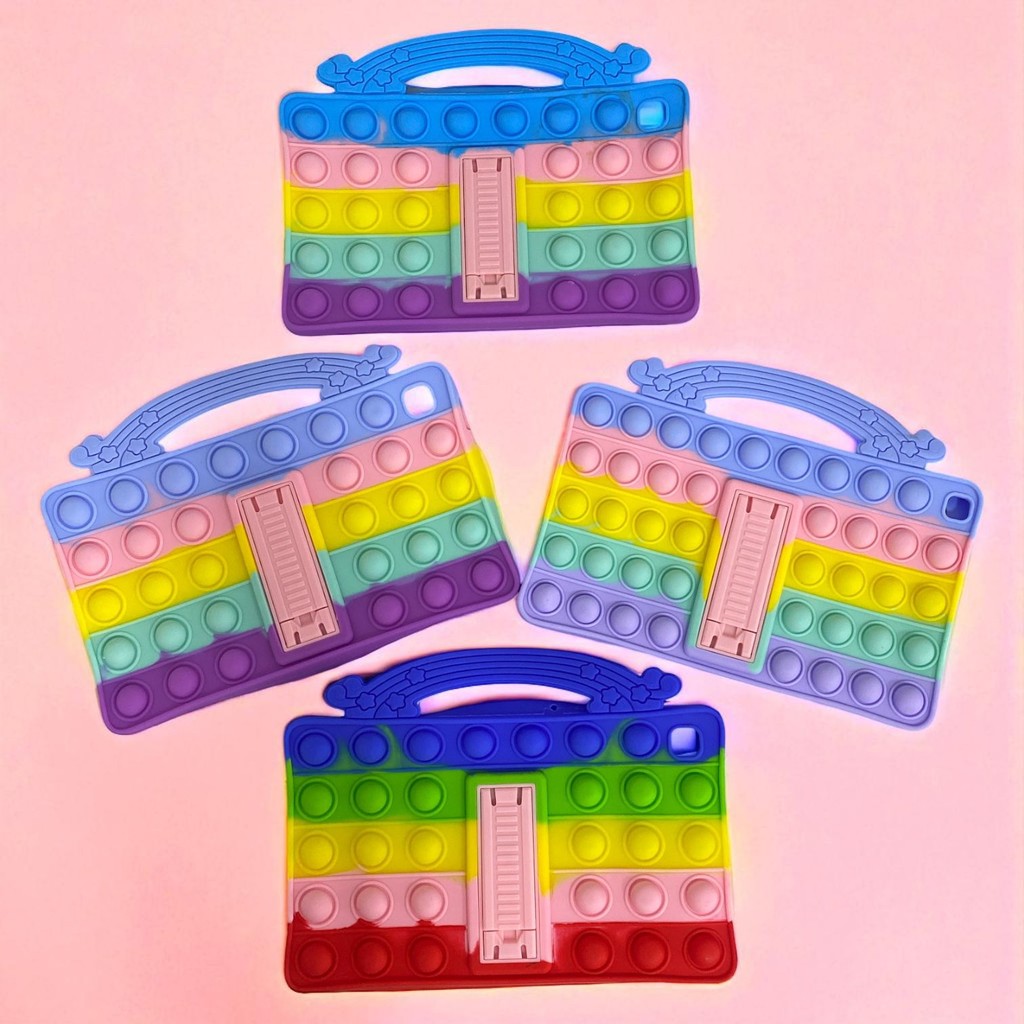 Capa Tablet Samsung A7lite Galaxy Tab A  Pop It Antiestresse Colorida Silicone E