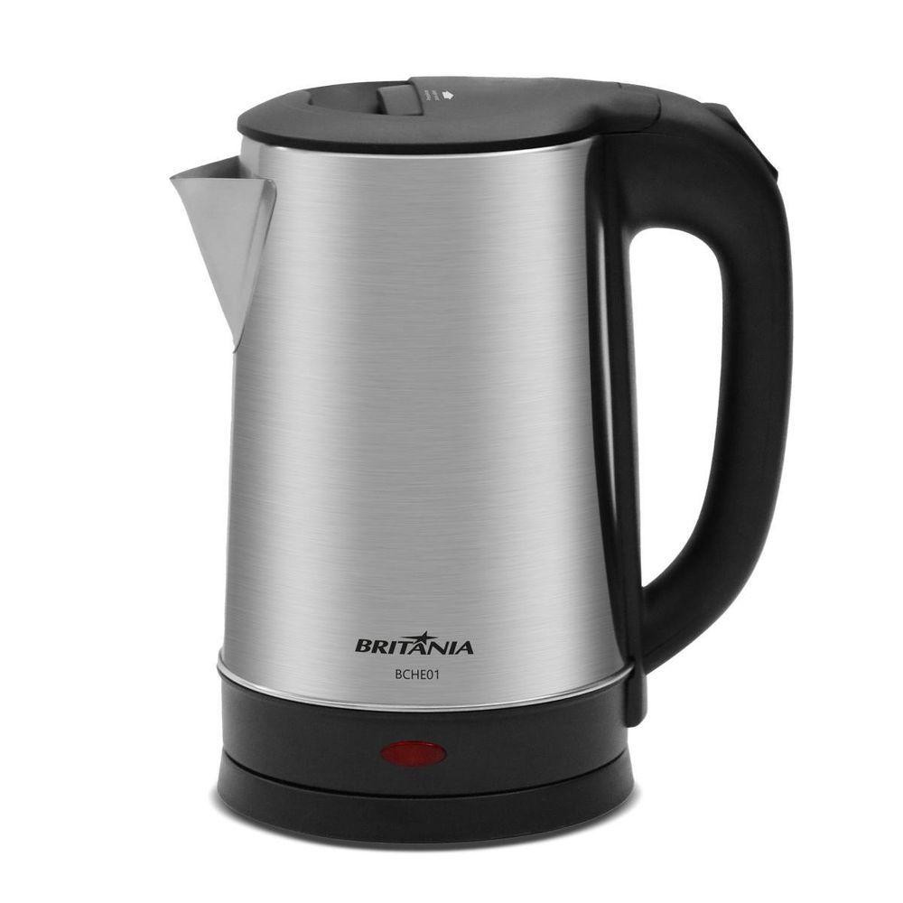 Chaleira Elétrica Britânia 1,6L 1500W Base 360° BCHE01 220V