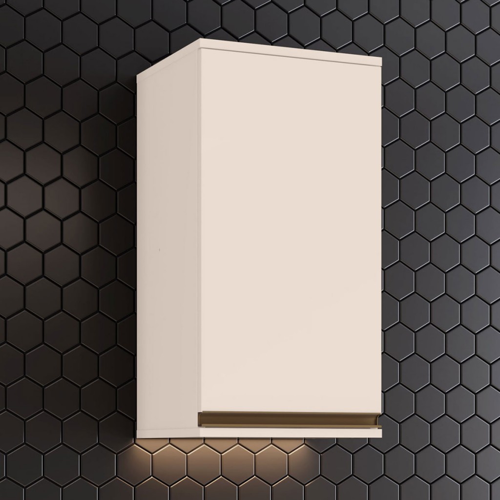 Armário Aéreo Cozinha Connect 1 Porta Off White C51 - Henn em Oferta na Shopee