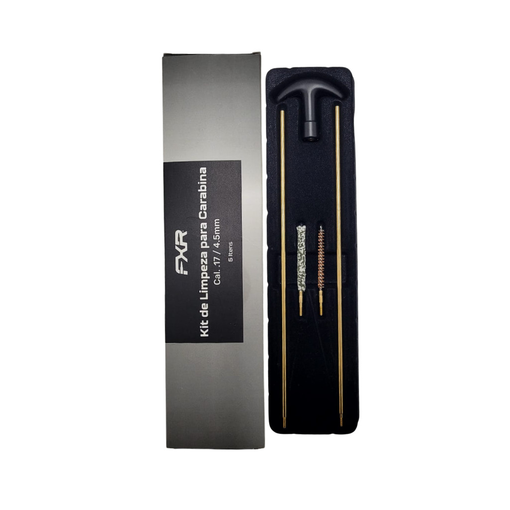 Kit de Limpeza FXR - para carabinas Cal.17 / 4.5mm 5 itens FXR