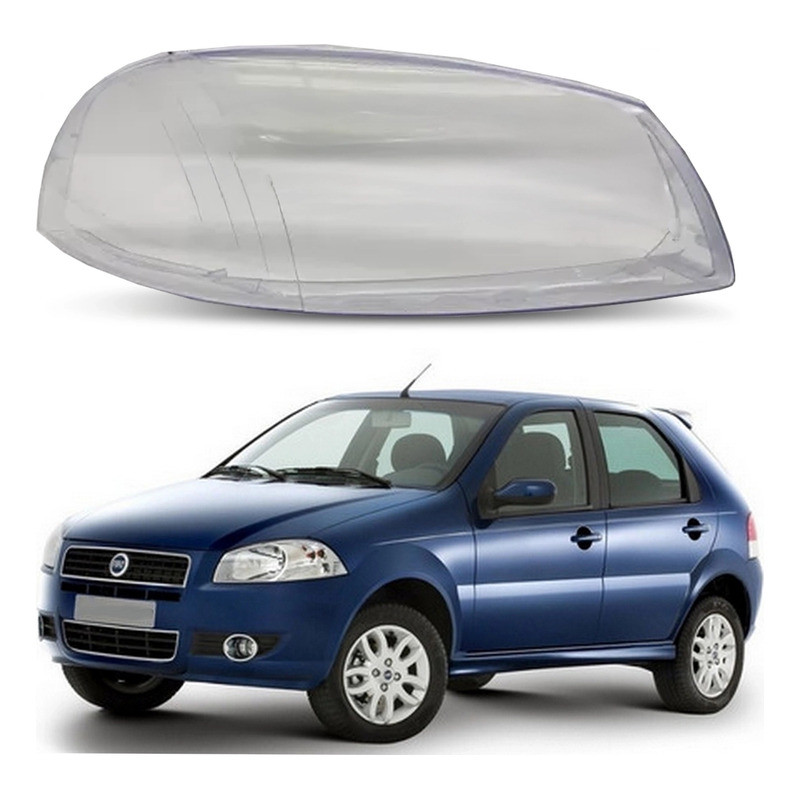 Lente Do Farol Esquerdo Fiat Palio Rstiii 1.4 2007 A 2009 em Oferta na Shopee