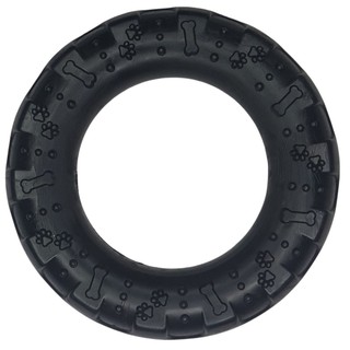 Brinquedo Mordedor Pneu Maciço Preto Cachorro Pet Grande