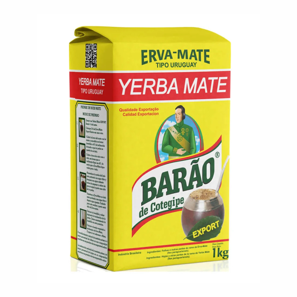 Erva Mate Barão Tipo Uruguay Export 1Kg