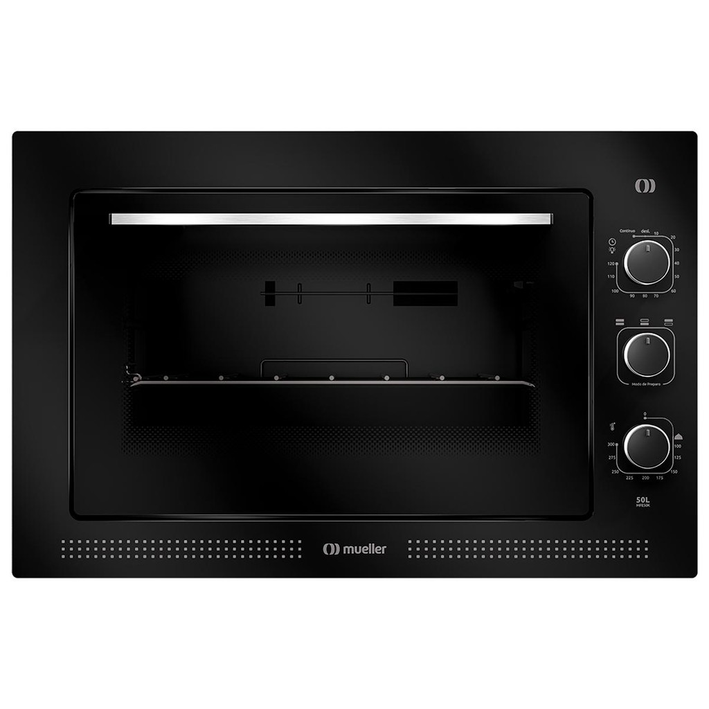 Forno Elétrico de Embutir Mueller Preto 50 Litros MFE50K em Oferta na Shopee