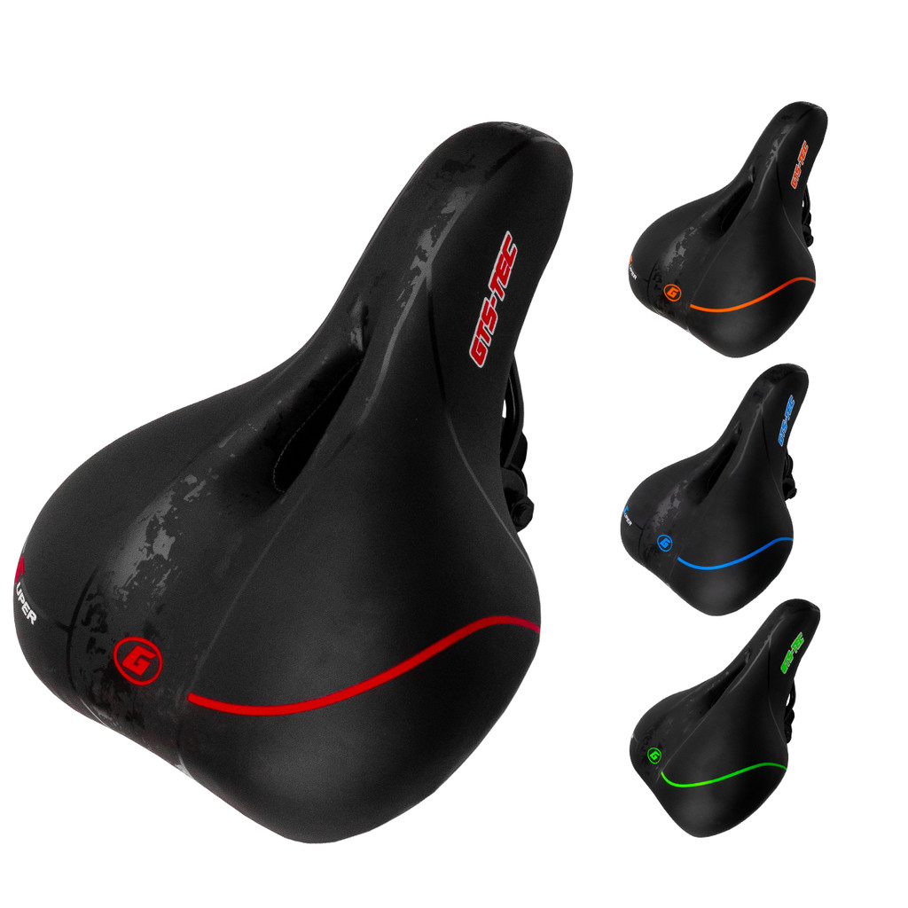 Selim Banco 2 Molas Bike GTS-TEC G Super Rajado Confortável MTB Trilha Urbano