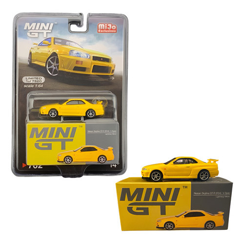 Mini Gt Nissan Skyline Gtr (r34) V-spec - Diecast - 1/64 Skyline Gtr R34
