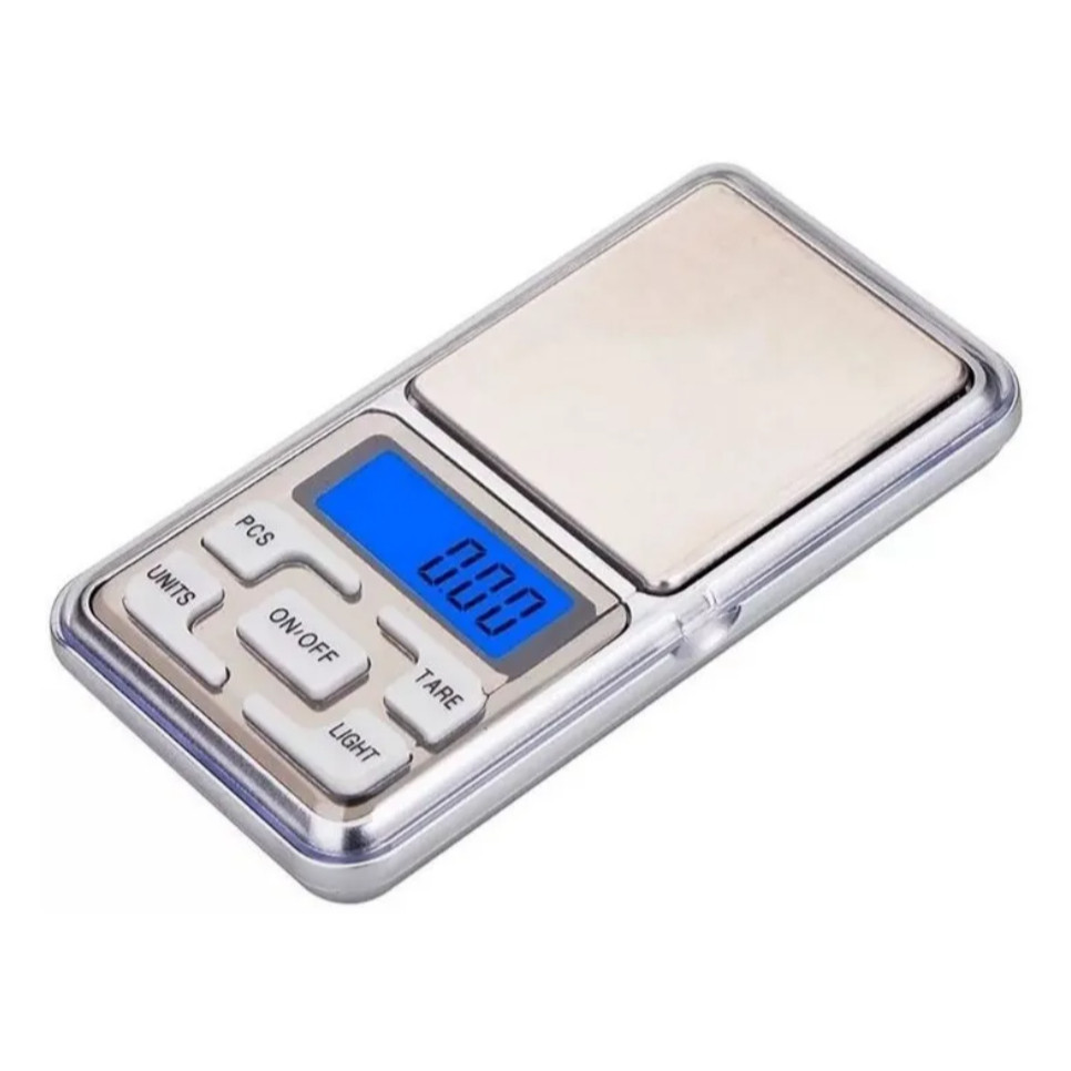 Mini Balança Digital Eletrônica De Precisão De 0.01 A 500g Capacidade máxima 5 g Cor Prateado -Lion