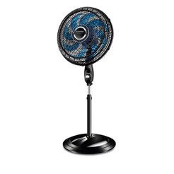 Ventilador de Coluna Mondial 40cm Super Turbo 8 Pás Vtx-40c-crystal Preto/Azul