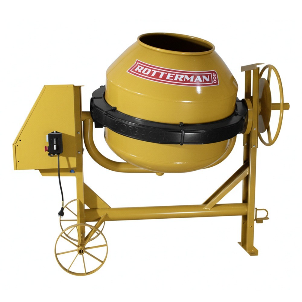 Betoneira 400 litros com motor e chave elet. NR12 Rotterman