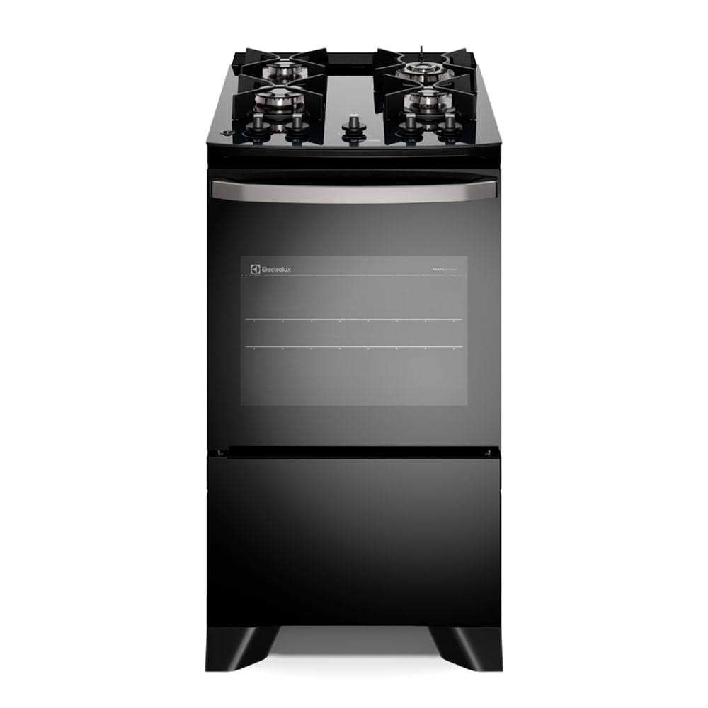 Fogão de Piso Electrolux de 04 Bocas Efficient com Mesa Vidro Preto -  FE4GB em Oferta na Shopee