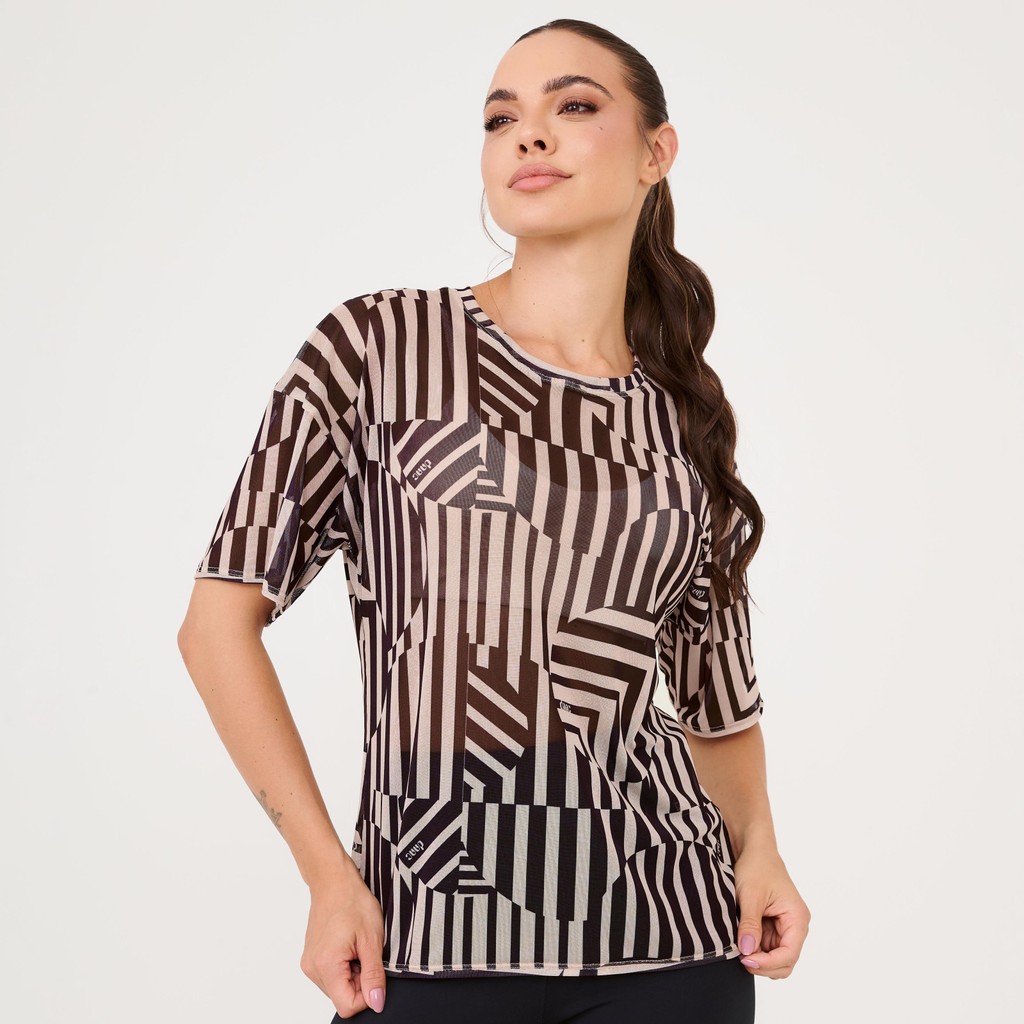 Blusão de Tule Estampa Sensation em Oferta na Shopee