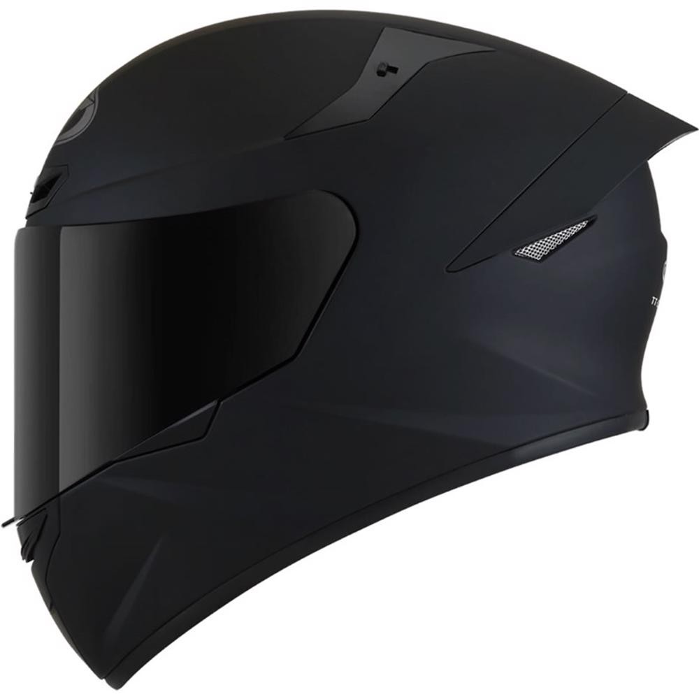CAPACETE KYT TT COURSE PLAIN FOSCO PRETO em Oferta na Shopee