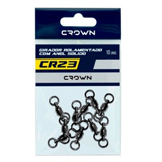 Girador Rol Anel Sol Crown CR23 Black Nickel C/10 - Crown em Oferta na Shopee