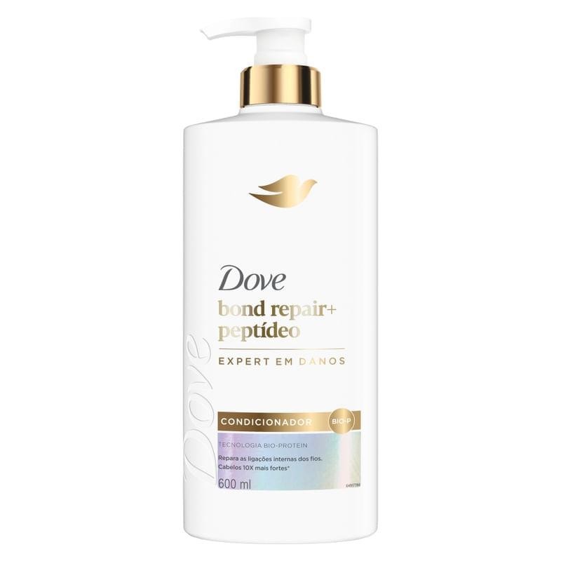 Condicionador Dove Bond Repair+ Peptídeo Expert em Danos 600ml em Oferta na Shopee