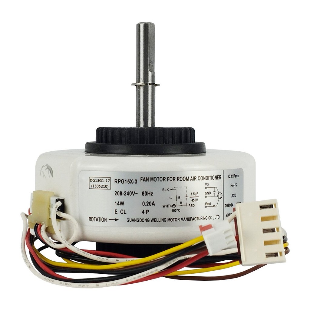 Motor Ventilador RPG15X-3 Evaporadora 7.000 a 12.000 Btus Consul Original