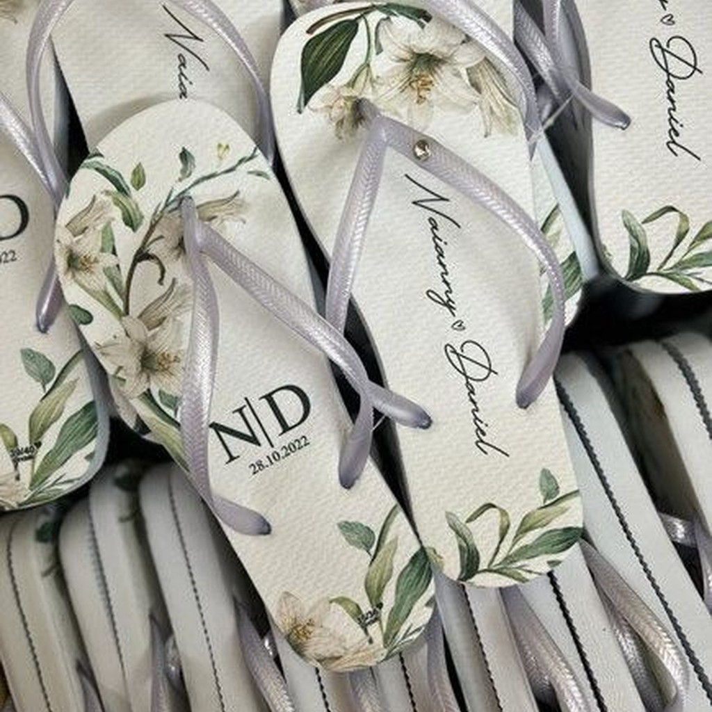 10 a 30 Pares Chinelos Personalizados Aniversário 15 Anos Casamento Formatura