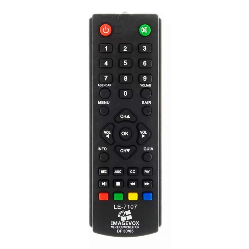 Controle Conversor Digital Df03 Df05 Re219 Imagevox LE 7107 FBG 8097 VCA 8241 DF03 DF05 RE219