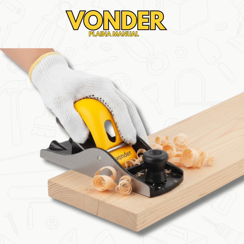 Plaina Manual Nº 2 Vonder – Ferramenta para Madeira e Hobby