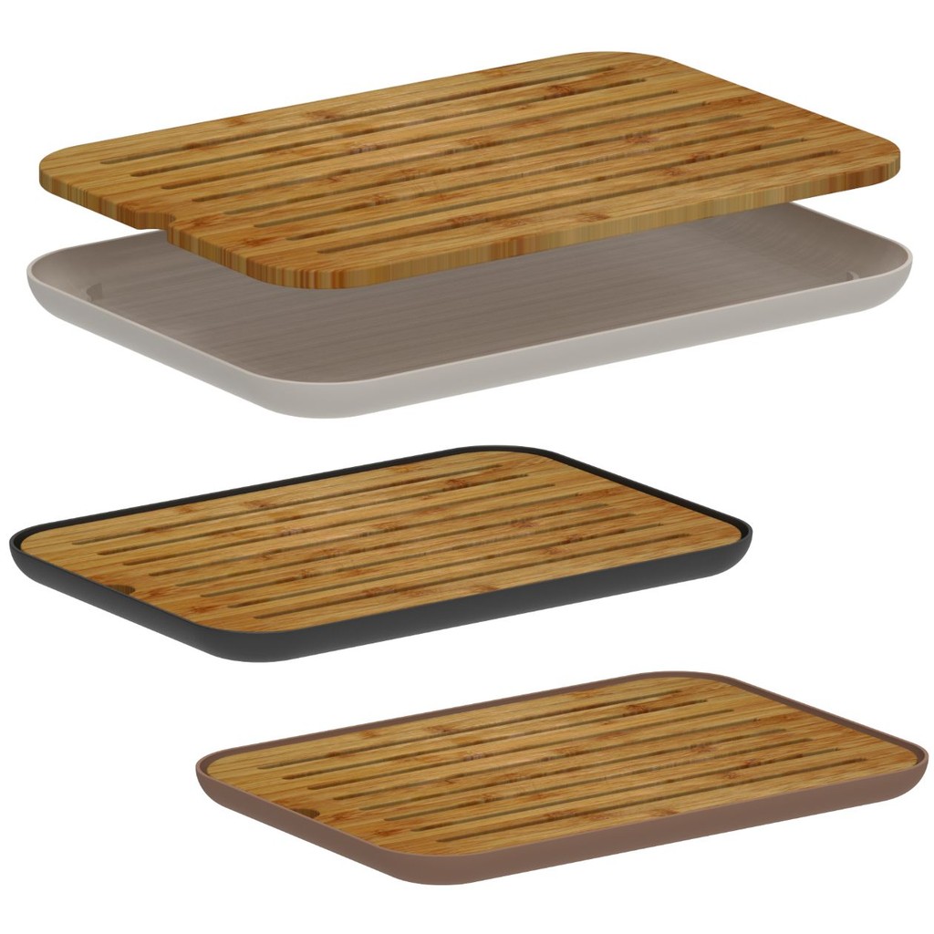 Tábua Migalheira Bambu c/ Coletor de Migalhas p/ Pães Bolo Massas Mesa Bancada Café Moderno Cozinha Utensílio Corte
