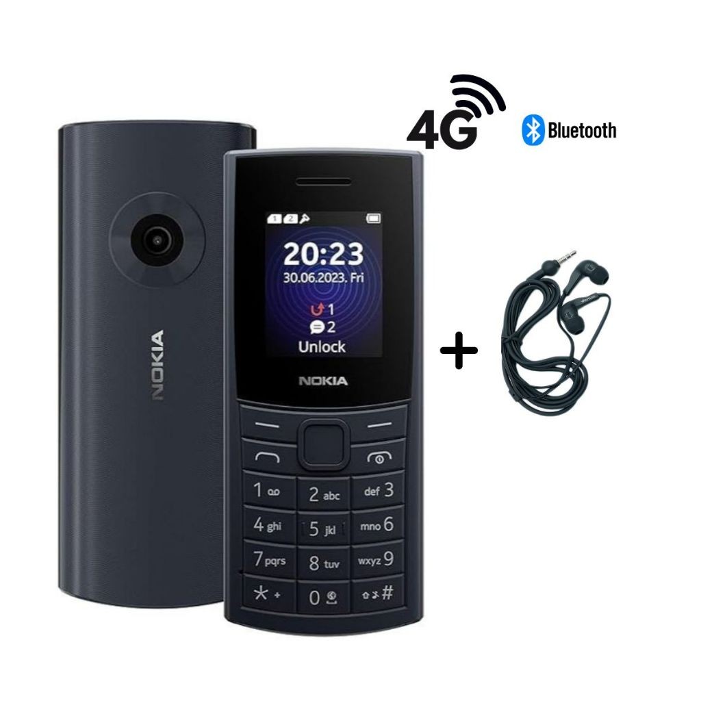 Celular Nokia 110 4g Dual Chip Radio Fm Bluetooth Lanterna + Fone De Ouvido