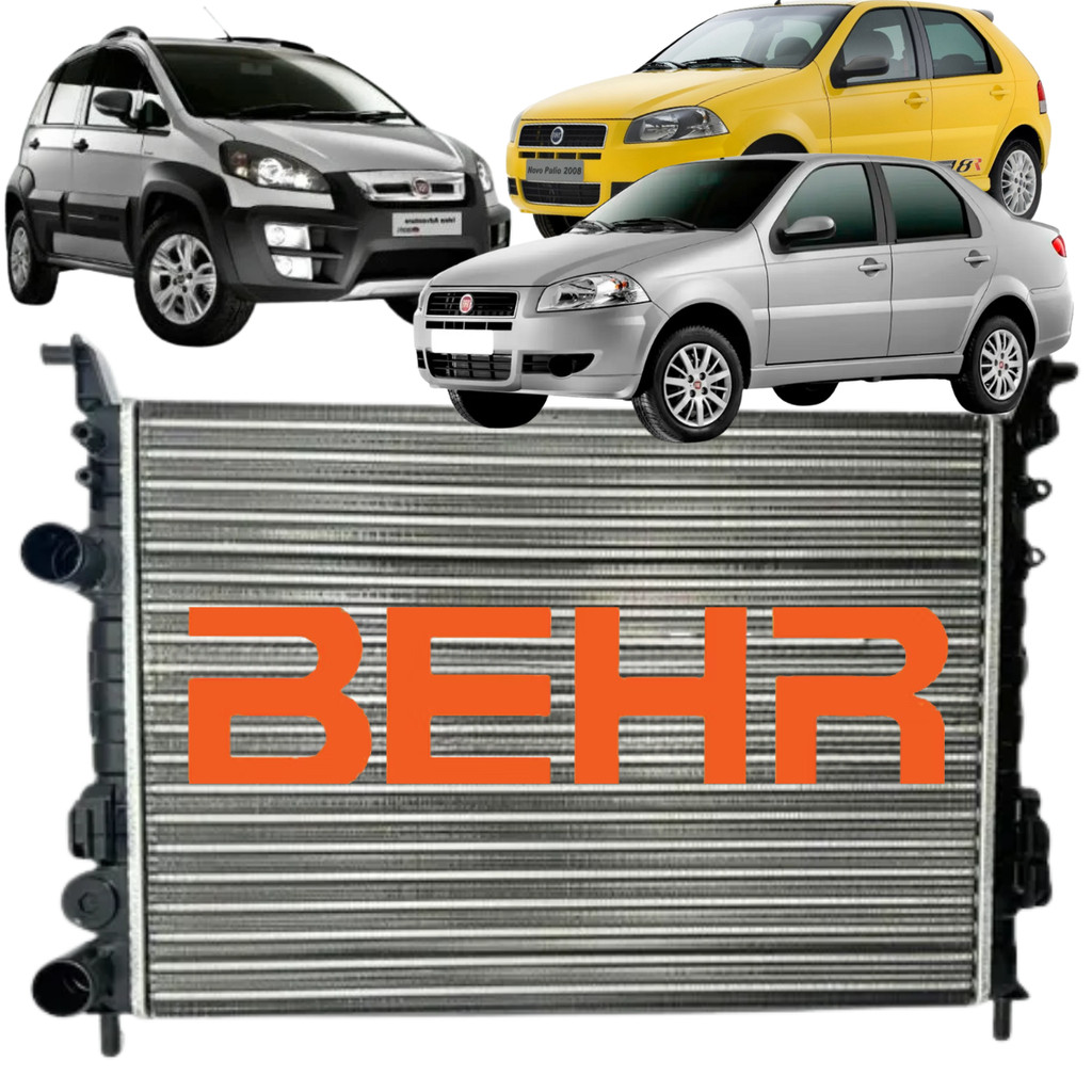 Radiador Berh Fiat Palio Siena Strada 1.0 1.3 1.4 2002 a 2011 em Oferta na Shopee