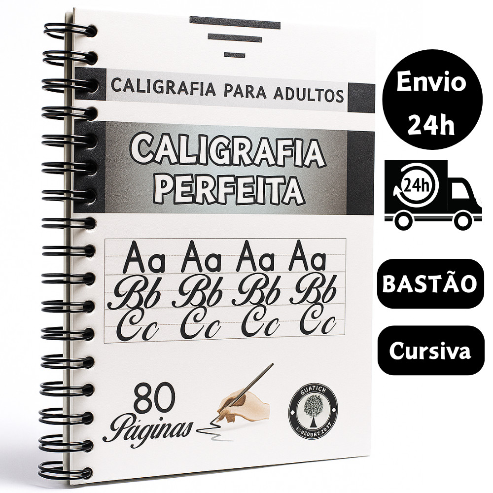 Apostila de Caligrafia para Adultos Letra Bastão e Cursiva