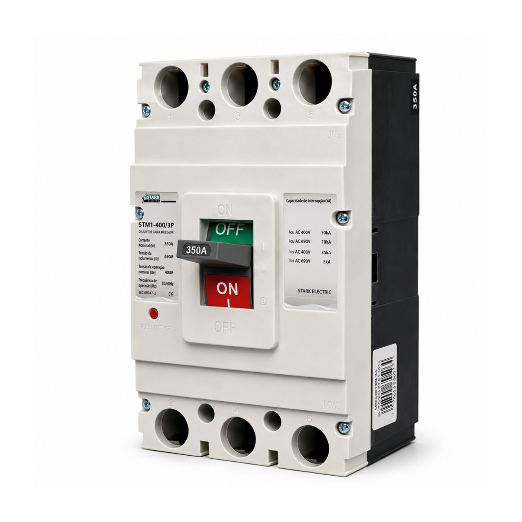 Disjuntor Caixa Moldada 350A STM1 Trifásica 3P Stark - 400V