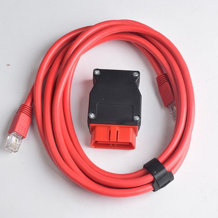 Cabo BMW ENET Cabo de rede BMW Interface OBD2 Conector Interface de cabeça de cristal de rede