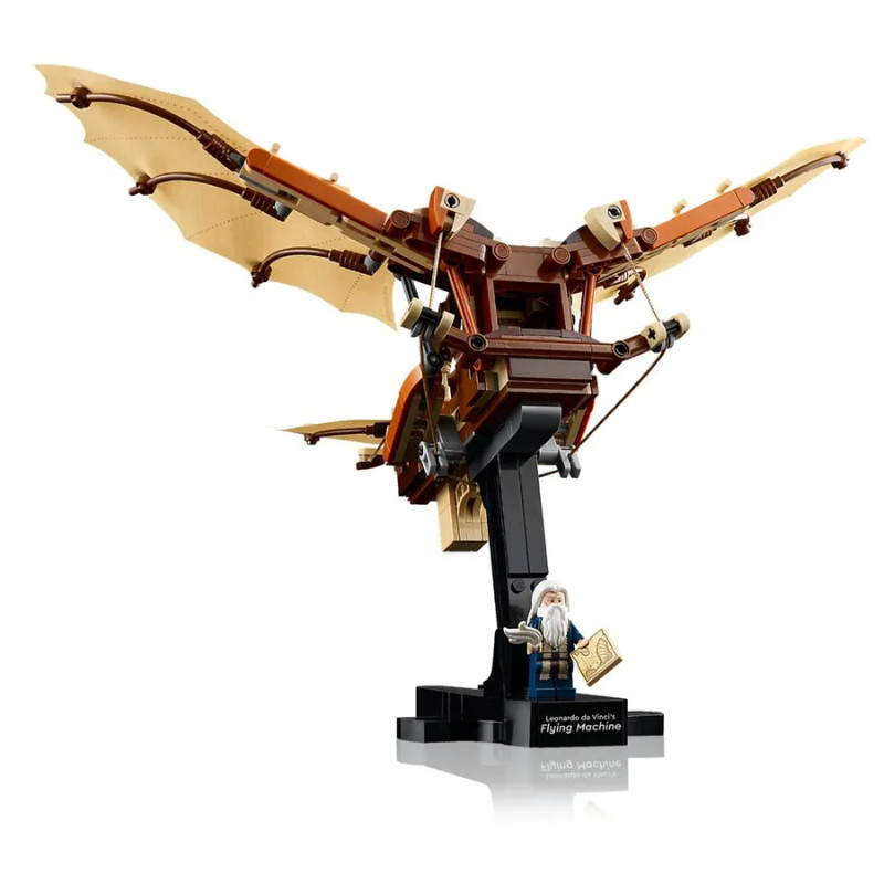 Blocos de Montar Máquina Voadora 493 Peças Adulto Leonardo Da Vinci