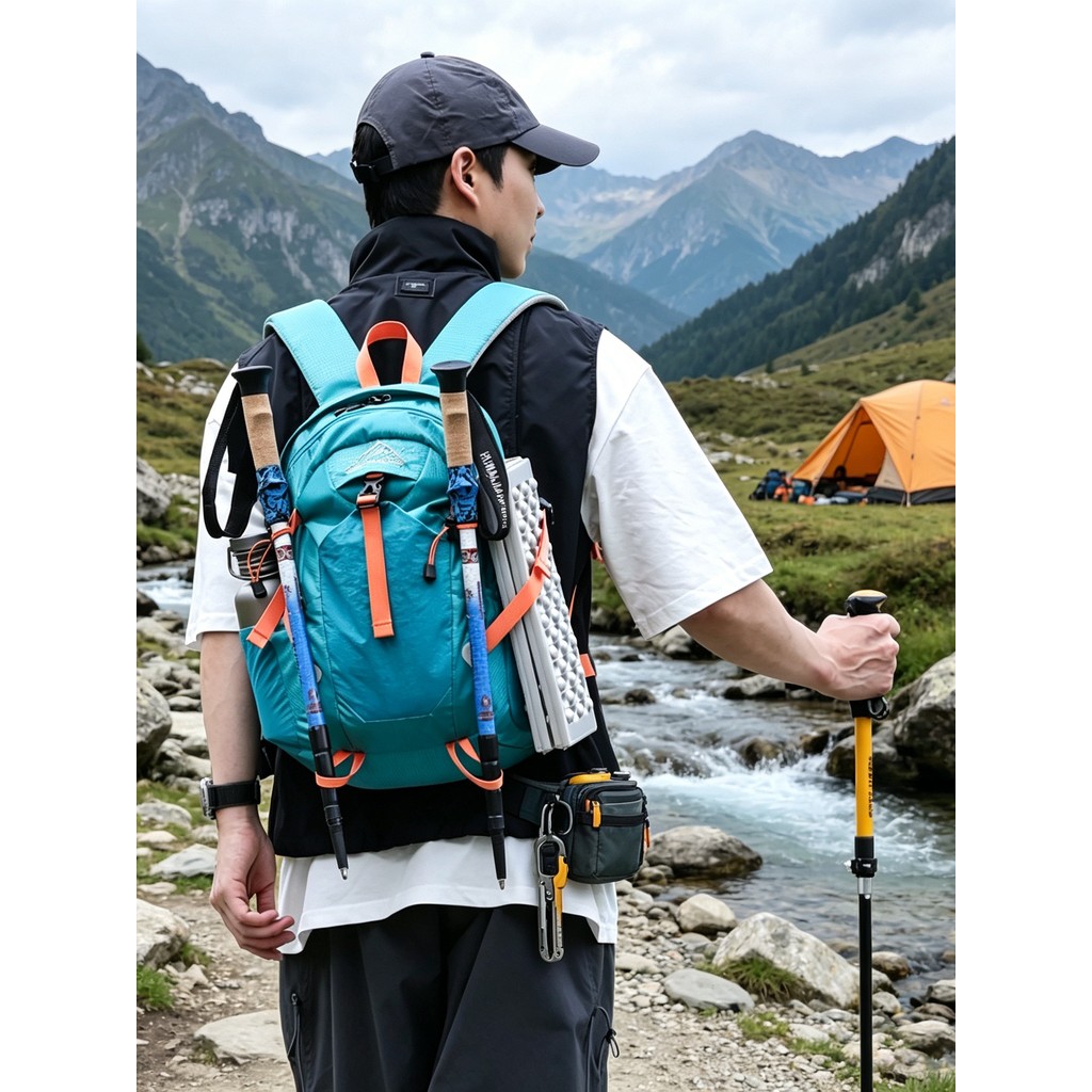 Novo saco de caminhadas ao ar livre das mulheres dos homens lazer viagem mochila saco de esportes repelente água leve ac
