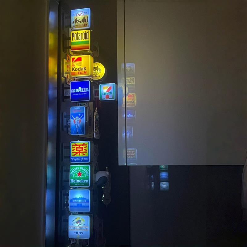 Marca de luz luminosa magnética geladeira adesivo único criativo marca cerveja tridimensional 3d diversão Mini ímã fabri