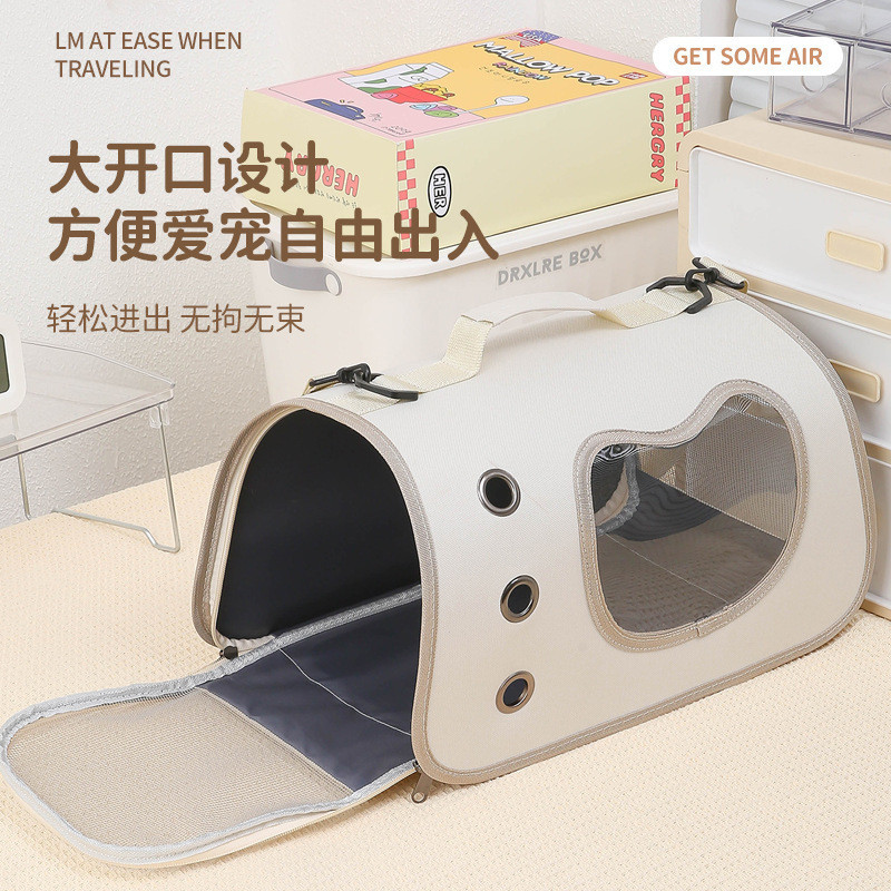 Nova Bolsa Portátil Respirável para Animais de Estimação para Passeios, Bolsa de Mão para Animais de Estimação com Grand