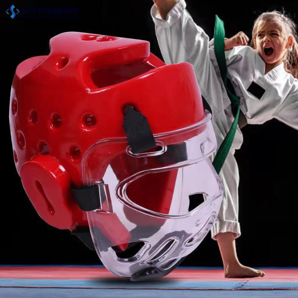 SECRETSPACE Profissional Taekwondo Protetor De Cabeça MMA Capacete Muay Thai Boxe Karate Guarda Kickboxing I8K4