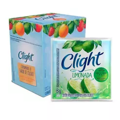 Refresco em Pó Clight sem Açúcar Limonada 8g - Display com 15 Unidades