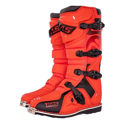 Bota Ims Robust Sola Costurada Bico De Aço Trilha Motocross